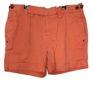 Tommy Hilfiger Women's Size 6 5" Chino Shorts Flat Front Peach Color Pockets